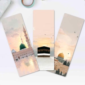 Islamiska 3 bokmärken / 3 moskéer