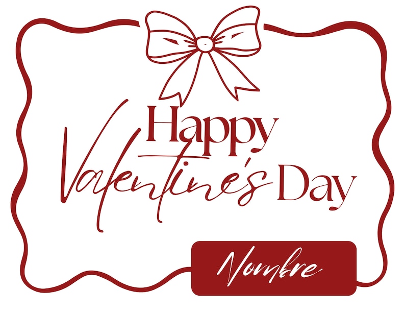 Digital Charger Plate Printable | Editable Canva Template | Valentine's ...