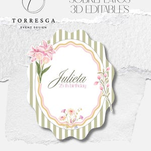 Birthday Charger Plate Printable | Editable Canva Template | Party Table Decor Favor