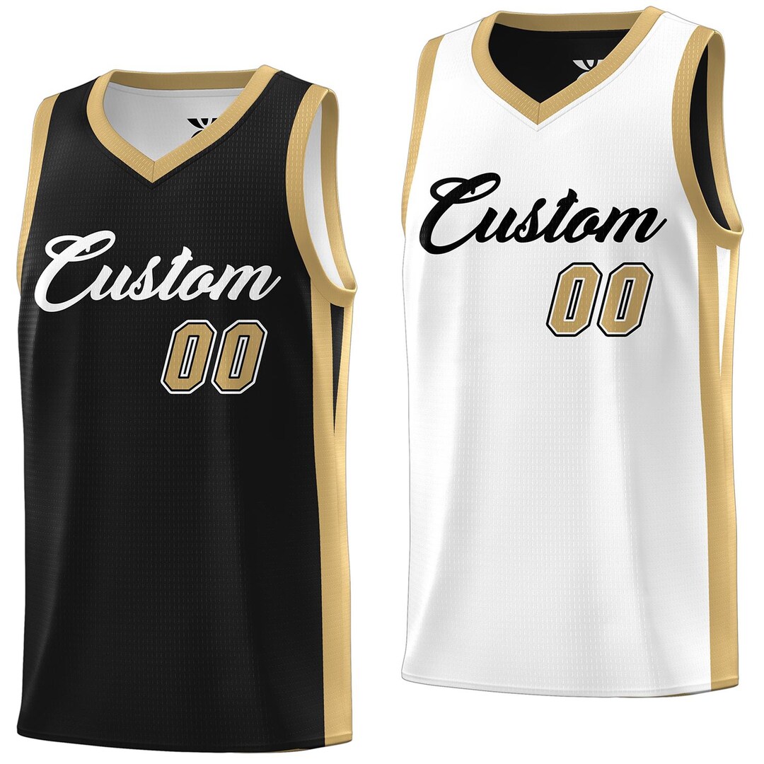 Custom Basketball Jersey Printed Number and Logo Double Side Tops
