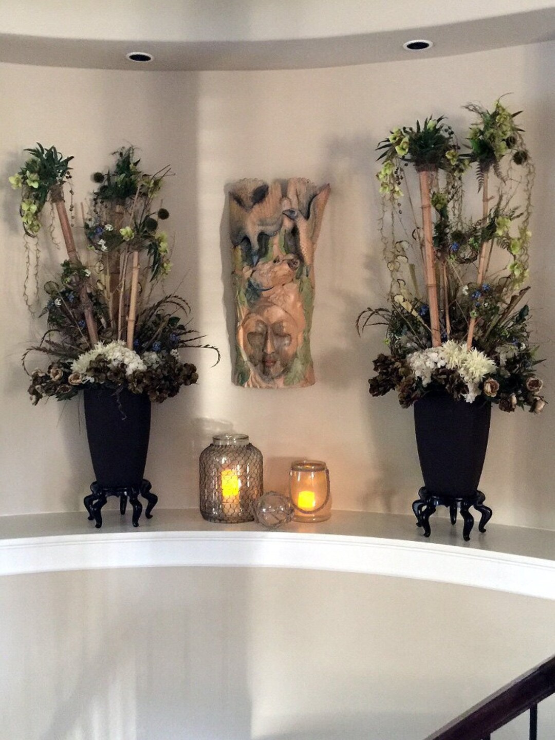 Dramatic Grand Foyer Entrance Arrangements | Big Bamboo Permanent ...