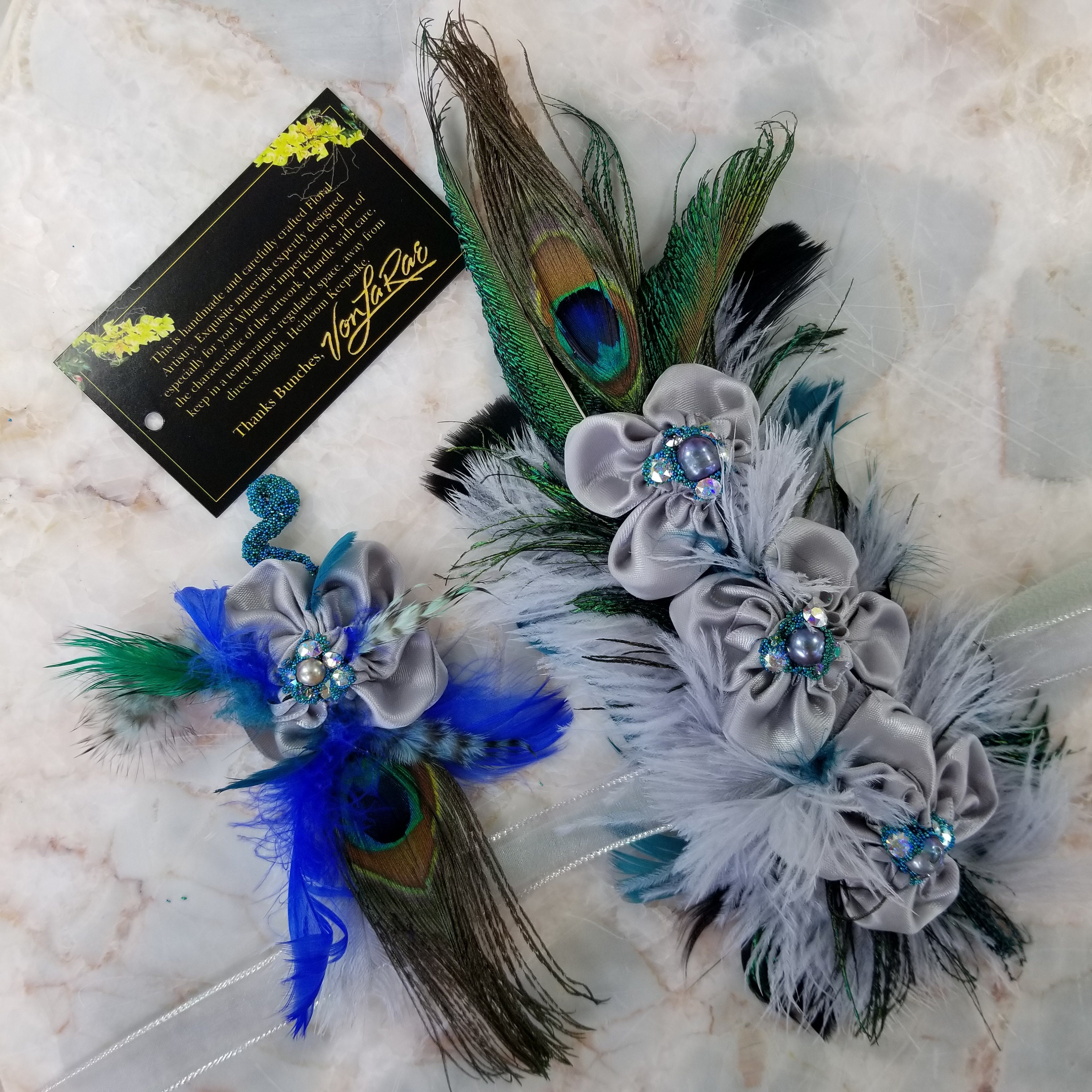 Peacock corsage best sale