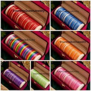Premium Trendigt!! 24 delar! Jelly Glass Armband Flerfärgade 2-pack Högkvalitativa Armband & Extra Gåva
