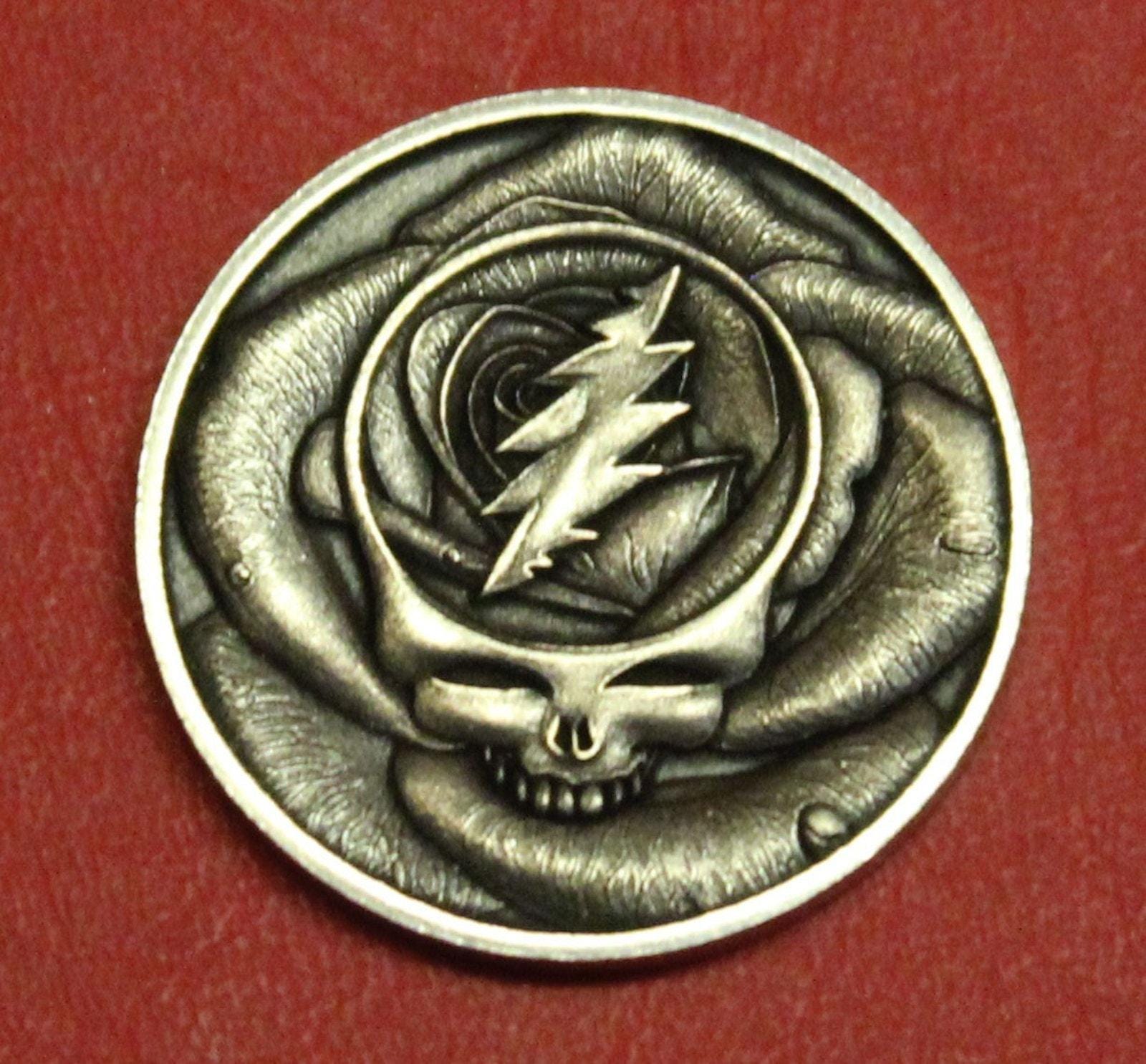 Grateful Dead Silver Coin - Etsy