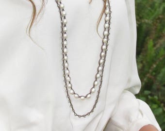 Delicate Austrian crystal long Wrap