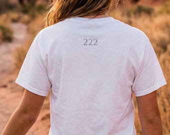 222 Angel Number Shirt, Spiritual Graphic Tee, US Cotton, Angel Line T-Shirt