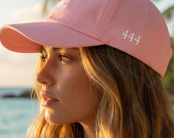 444 Engel Zahl Papa Hut | Bestickte Küsten Baumwollmütze