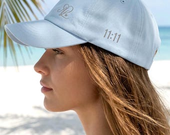 Bestickte Cotton Dad Cap, Minimalistische 11:11 Engel Number Hat