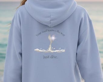 Mermaid Soul Hoodie | Pastel Blue Comfort Colors Sweatshirt