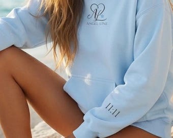 Angel Number 1111 Hoodie, Spiritual Manifestation Sweatshirt, Minimalist Gift
