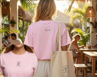 444 Angel Number Oversized T-Shirt, Heavy Cotton Unisex Top