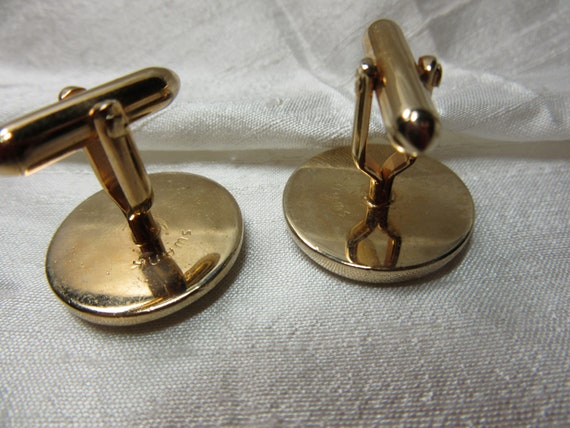 Vintage Two Sets of Goldtone Cufflinks Signed Swa… - image 5