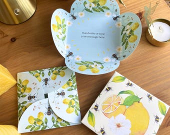 Tarjeta imprimible de primavera con sobre (descarga digital)