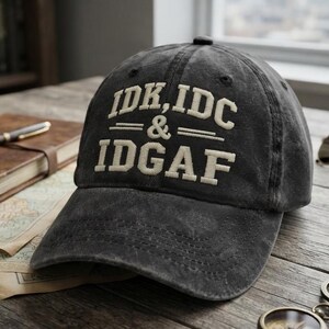 Rolig sarkastisk pappahatt, vintagetvättad basebollkeps, broderad statement-hatt, casual unisex-keps, present till vänner