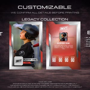 Custom Sports Trading Card – Personalized Player Keepsake image 7