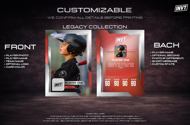 Custom Sports Trading Card – Personalized Player Keepsake image 7