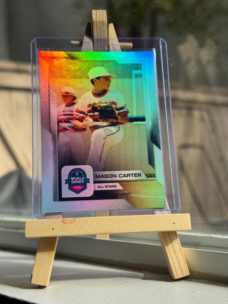 Custom Sports Trading Card – Personalized Player Keepsake Legacy Holo - Chrome