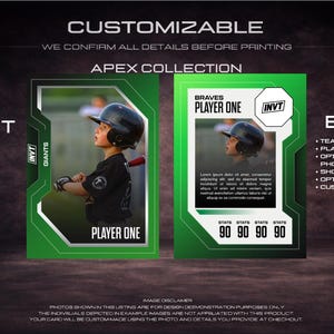 Custom Sports Trading Card – Personalized Player Keepsake image 6