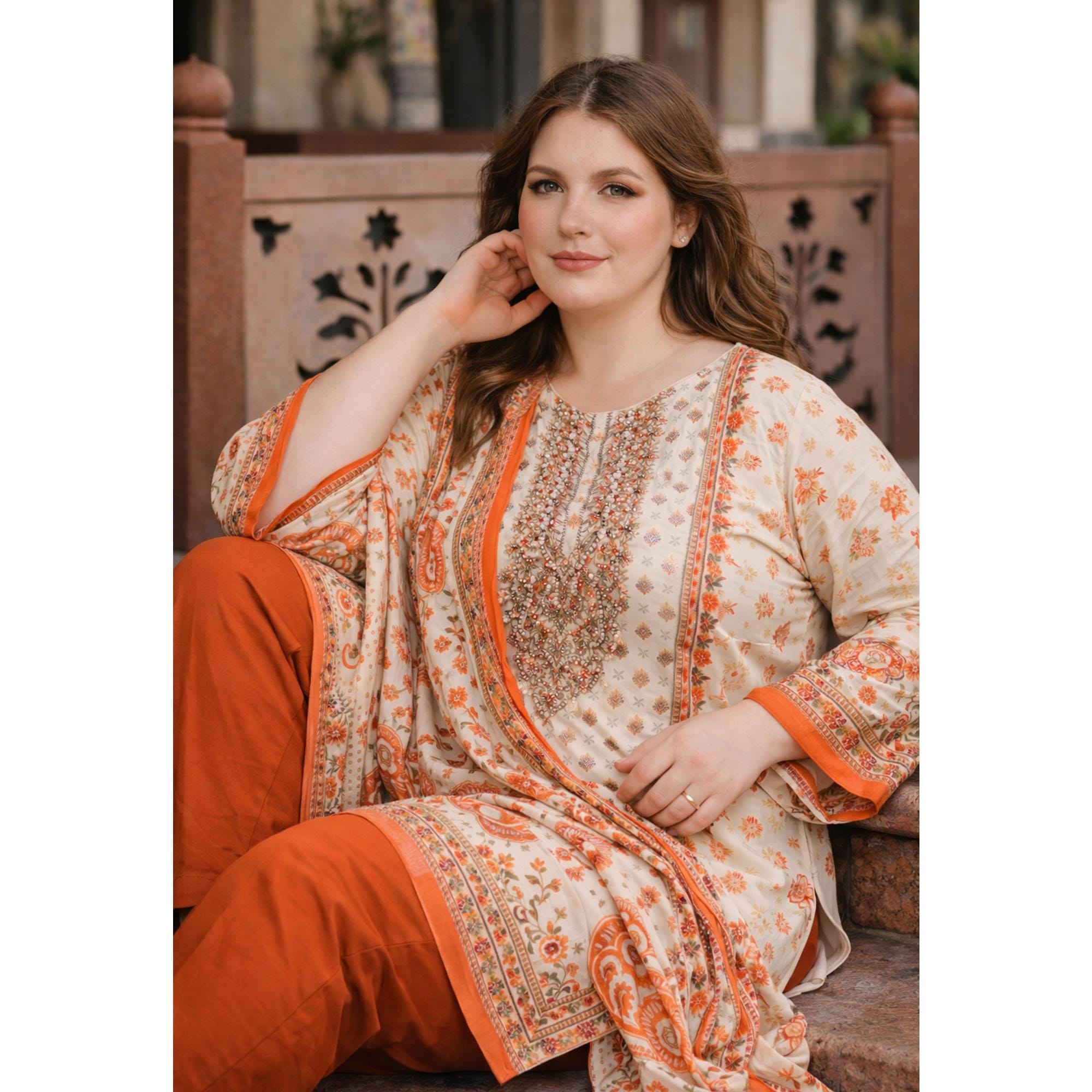 white christmas dresses 3 Piece Readymade Lawn Dress – Shalwar Kameez Design for Summer 2025 –  Athenapparels