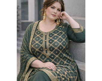Indian Pakistani Style Women's Salwar Kameez Suits, Ready Made Outfit, Wedding Festival Wear Outfits, Traditional Party Wear Dress