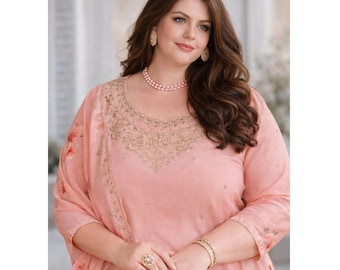 Indian Traditional Salwar Kameez with Floral Dupatta Outfit for Women, Ready to Wear Shalwar Suits, Festival & Wedding Wear Dresses