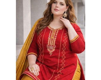 Pakistanska kvinnor bär designerkostym för Salwar Kameez, traditionella klänningar för Eid-föremål, indisk dupatta-klänning för bröllopsgäster