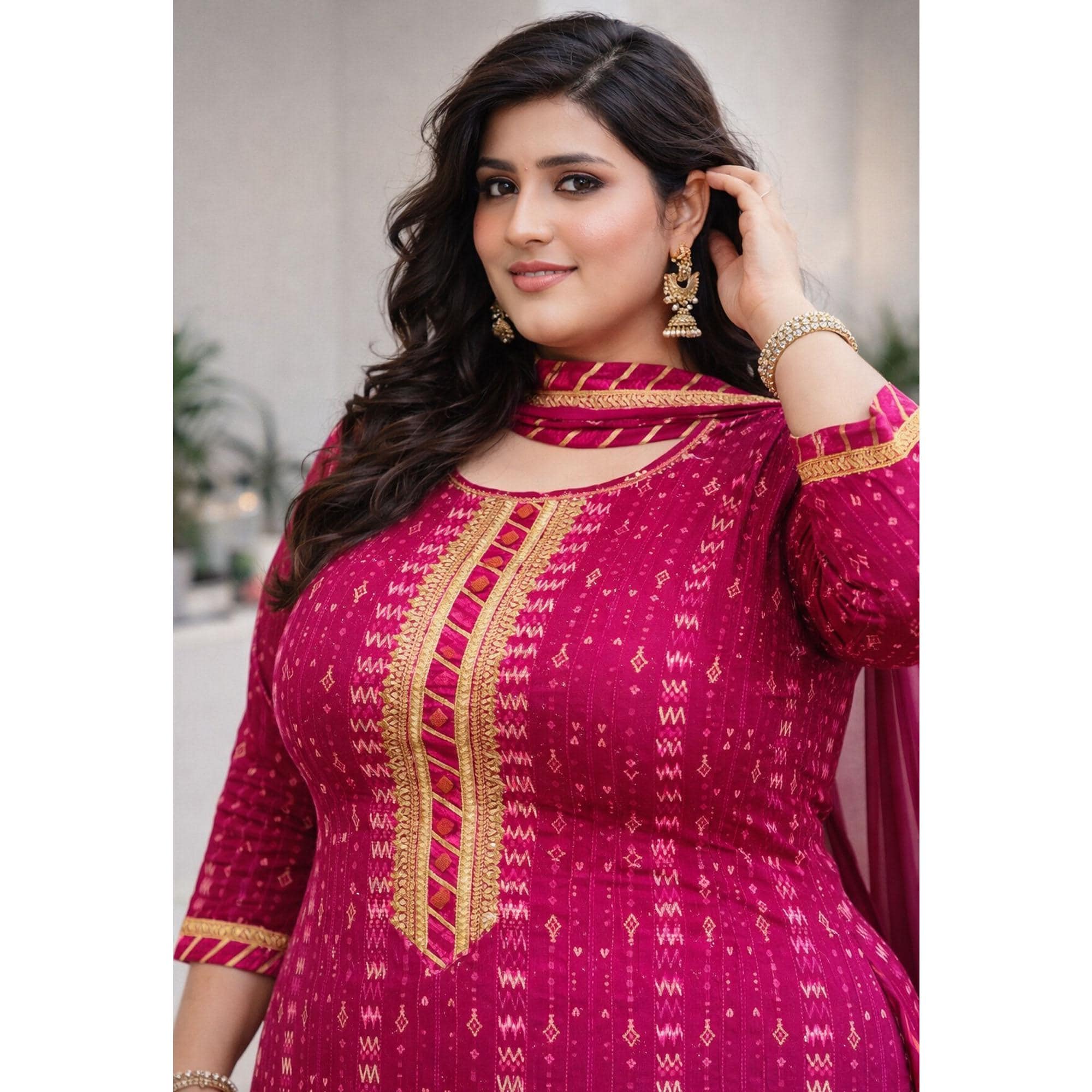 knee length dresses for ladies Vaishvis Lohri Look  Lakhina Couture