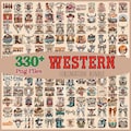 Western 330+ Bundle png, Western Sublimation Designs, Retro Western png, Cowboy Cowgirl png, Country Tshirt Design, Howdy png, Rodeo png