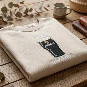 Guinness Embroidered Shirt, I Need Vitamin G Shirt, Beer Lover Funny Shirt Gift Bild 2