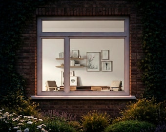 HO Scale Minimalist Dining Room Diorama (Printable 1:87 Interior Design)