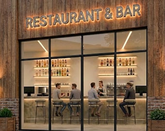 N Scale Restaurant Interior – Printable Diorama Backdrop, Model Railway (1:160) (PDF Pattern