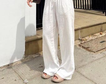 1ヤードあたりの白いリネン生地、柔らかくしたオーガニックリネン、通気性のある夏服