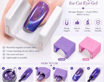Nail Magnetic Tool, DIY 3D Nail Art, Nail Hack U Magnet, magnetic nail polish, nail tools, 3D nail polish, nail accessory, magnet for nails,