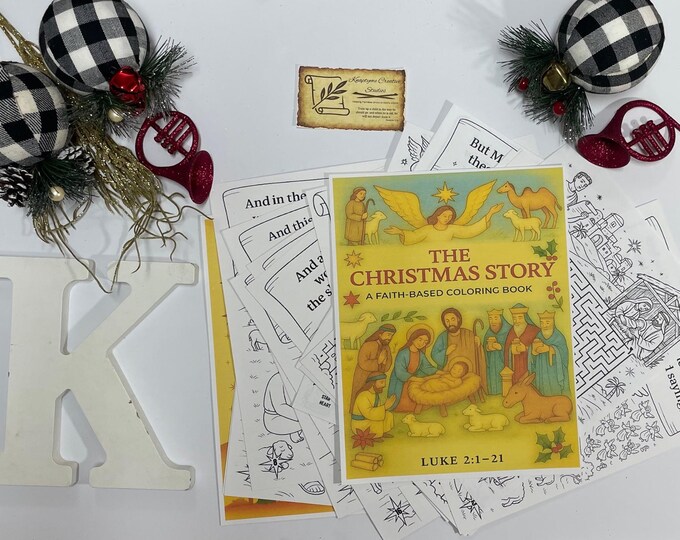 Birth of Jesus Christmas Story Coloring Pages - Christian Kids Art ...
