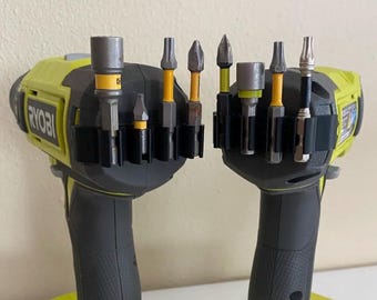 Bit side mount for ryobi drills