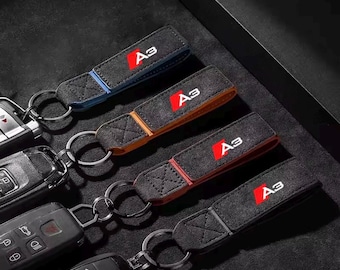 Schlüsselanhänger – Premium-Lederschlüsselring für Audi A3 A4 A5