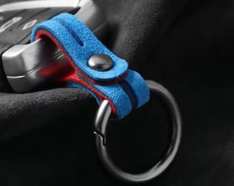 Alcantara-Schlüsselanhängerschlaufe – Perfekt für Audi, BMW, Mercedes (12 mm breit)