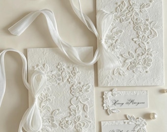 Handmade Lace Vow Books Set of 2, Bride & Groom Wedding Vows Keepsake, Proposal Gift, Vow Renewal, Anniversary and Romantic Couple Gift
