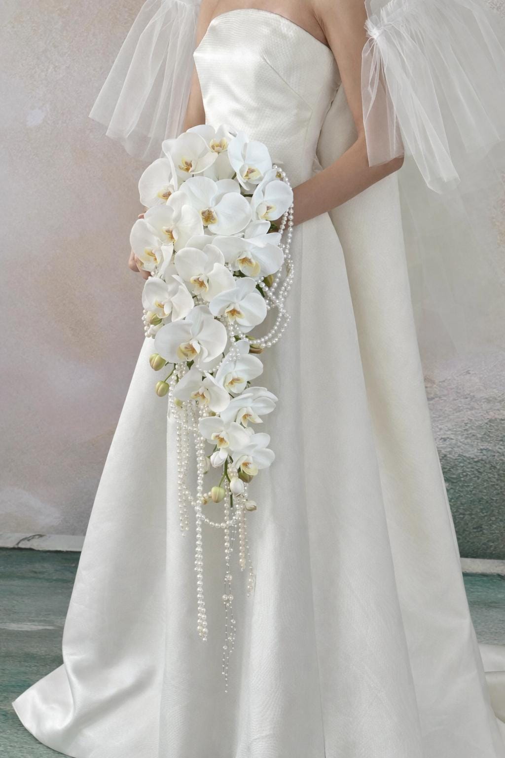 Cascading Orchid Bridal Bouquet