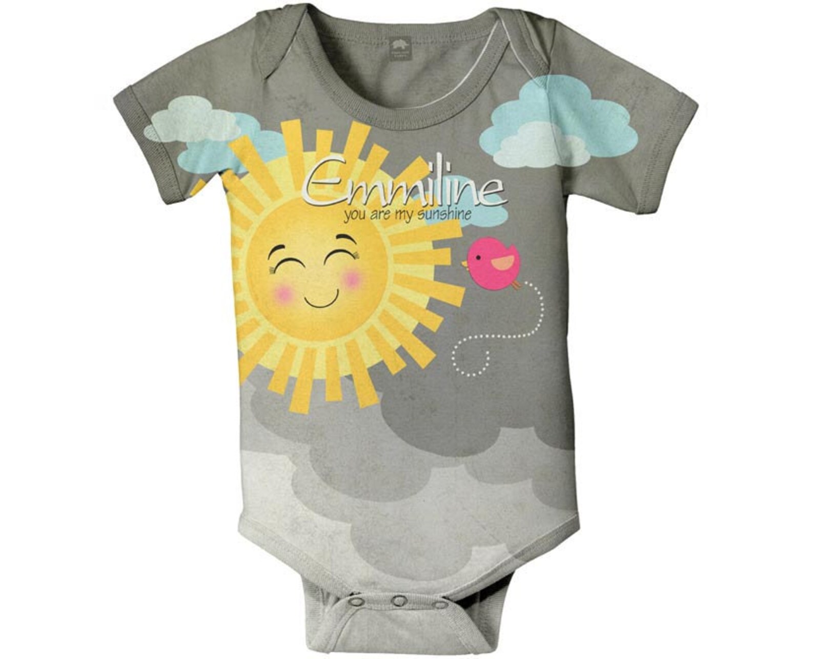 Sunshine Bodysuit Personalized Baby Girl Clothing Sun Etsy