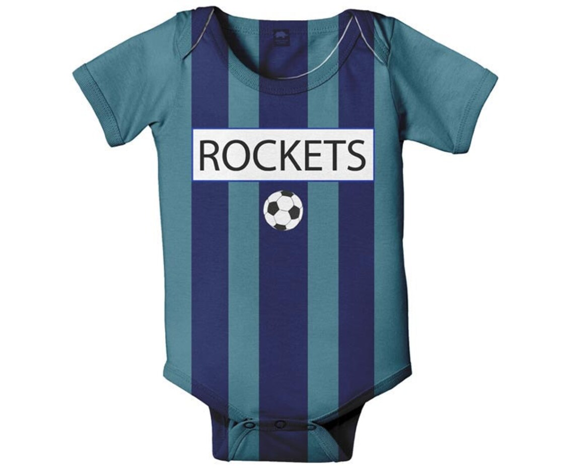 Baby Soccer Jersey Bodysuit Personalized Sport One Piece Any Etsy