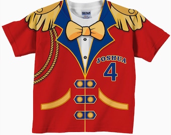 Circus Birthday Shirt, Personalized Circus Ringmaster T-Shirt, Carnival Birthday Tshirt, Childrens Clothing