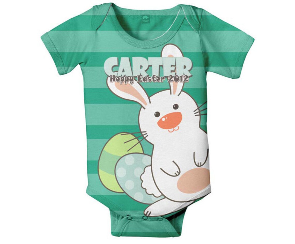 First Easter Baby Romper Personalized Boy's Easter Shirt Etsy