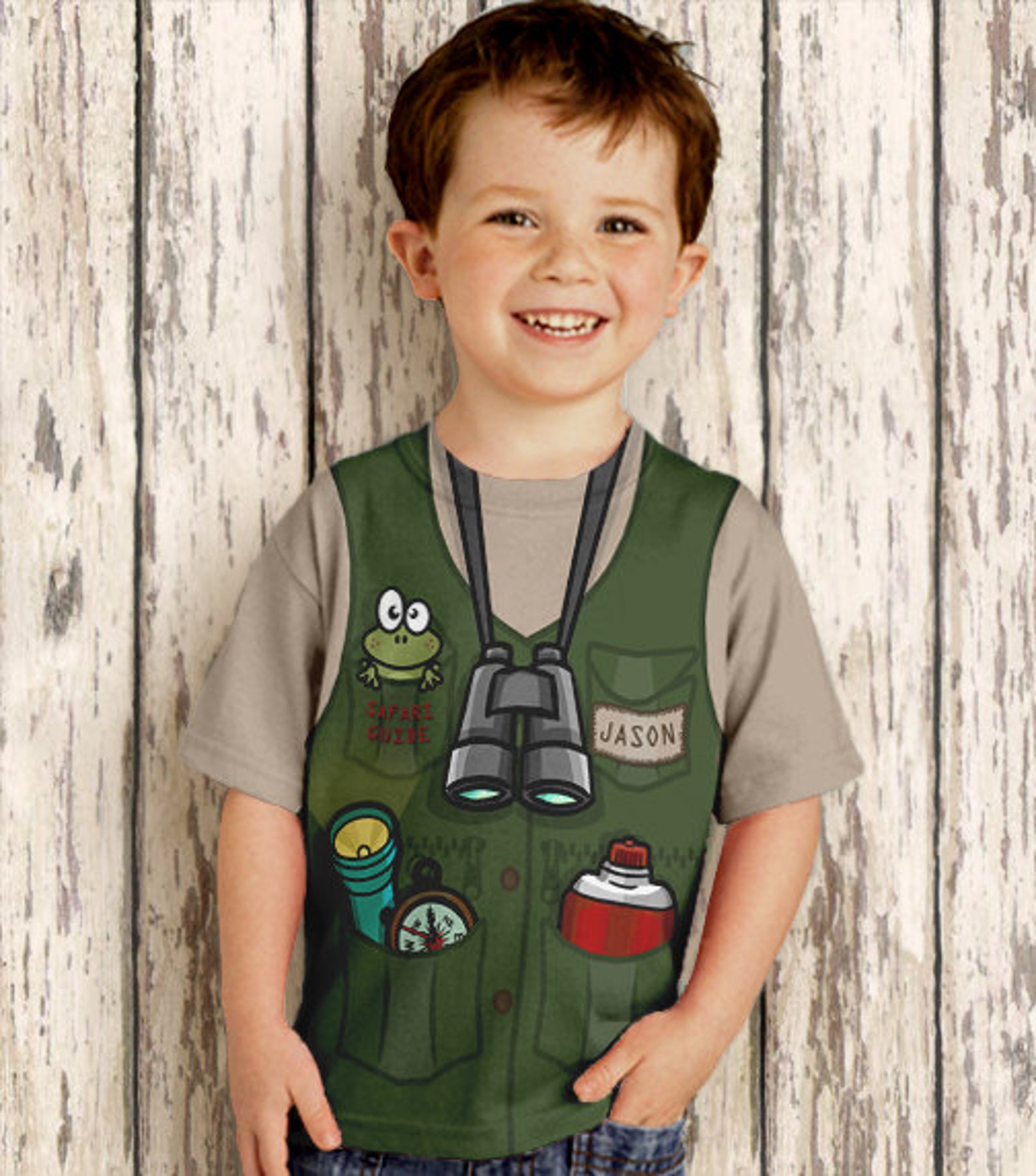 Safari Guide Shirt Personalized Childrens Jungle Birthday Etsy