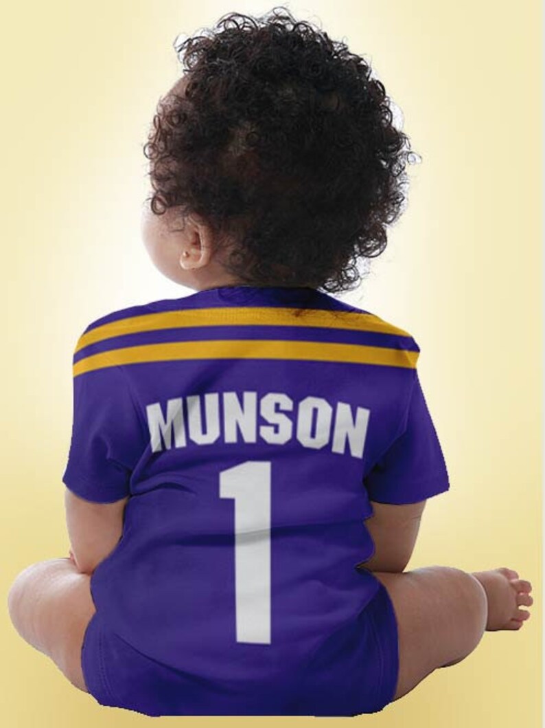 Baby Football Jersey Bodysuit Personalized Jersey Any Team Etsy