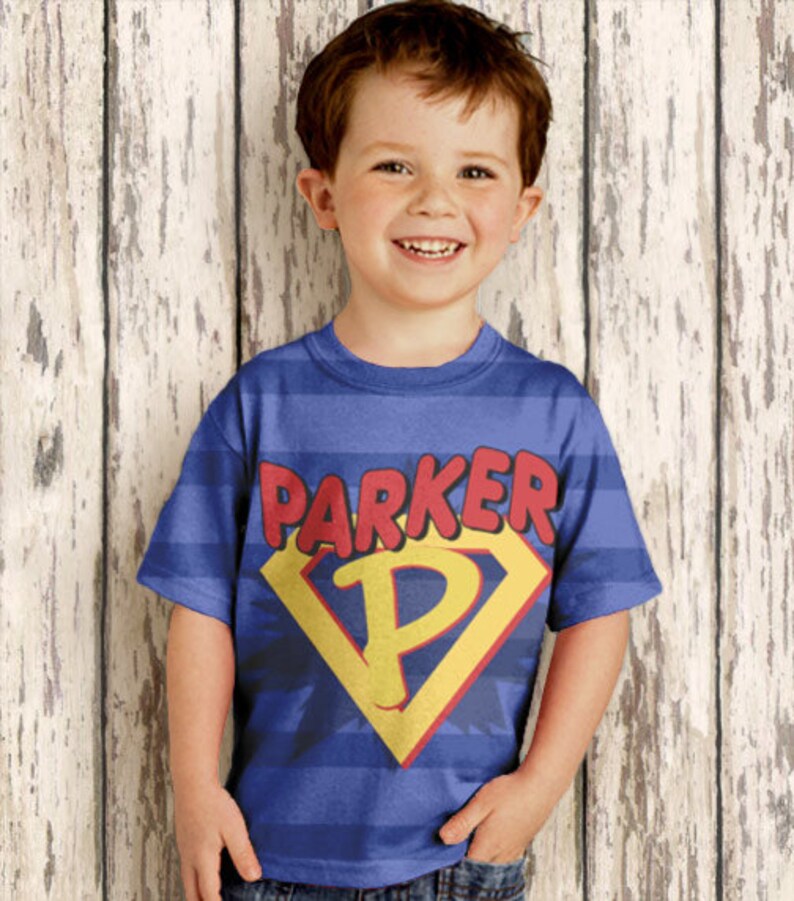 personalized superhero shirt