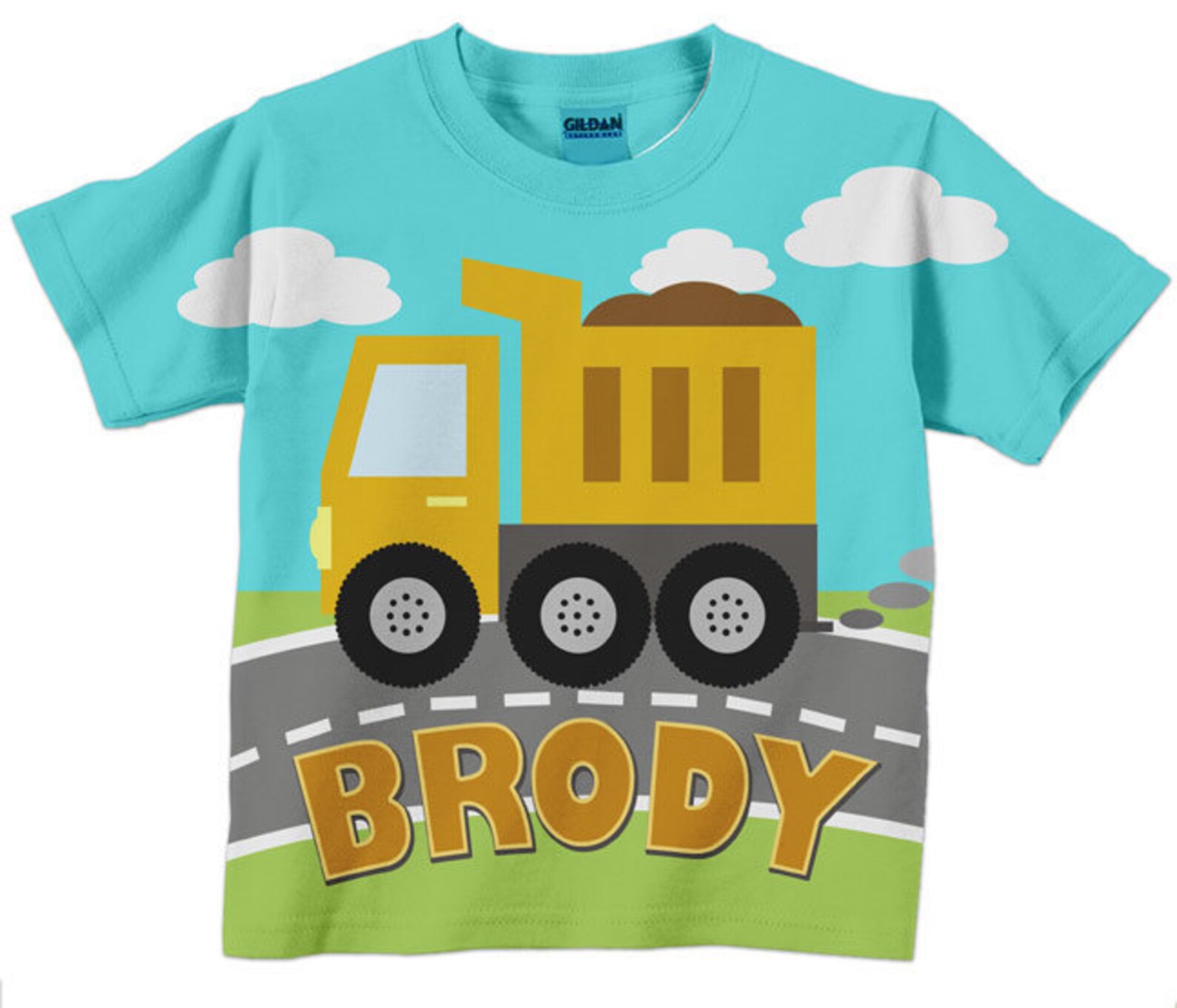 Dump Truck Tshirt Personalized Boys Construction Birthday Etsy