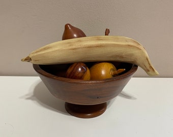 MCM Wood Fruit Bowl