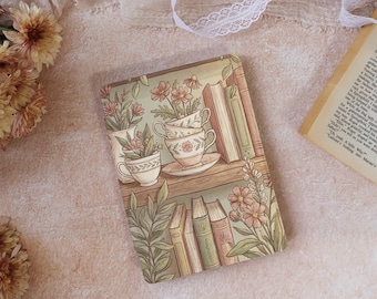 Flowers Bookshelf Kindle Case For Kindle 11/10th Gen 6", Kindle Paperwhite 12/11/10th 6.8"6",Kobo Clara Case, New Kindle Case With Auto Wake