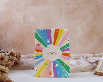Rainbow Clouds Kindle Case For Kindle 11/10th Gen 6", Kindle Paperwhite 12/11/10th 6.8"6",Kobo Clara Case,All New Kindle Case With Auto Wake